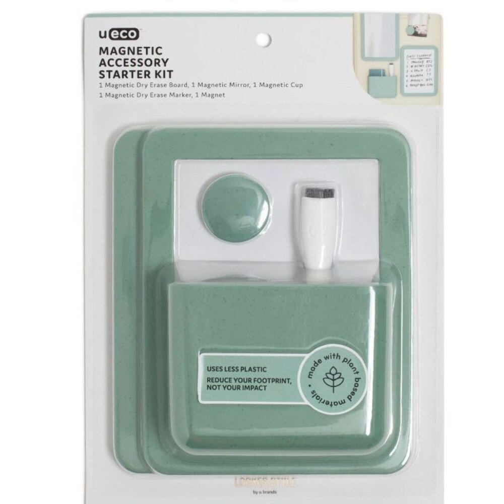 U Brands 5ct U-ECO Locker Accessory Kit Sage